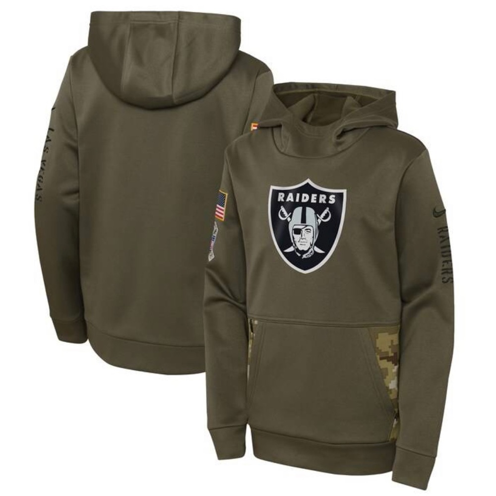 Nike NFL Las Vegas Raiders 2022 Youth Salute To Service Sizes L And XL
